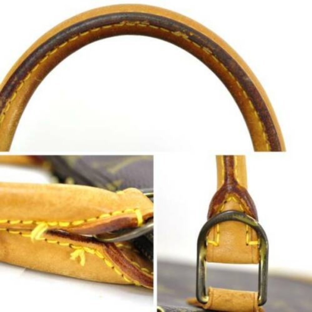 LOUIS VUITTON ALMA SATCHEL HANDBAG LEATHER BROWN - Picture 3 of 8